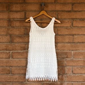 H&M Lace Mini White Dress